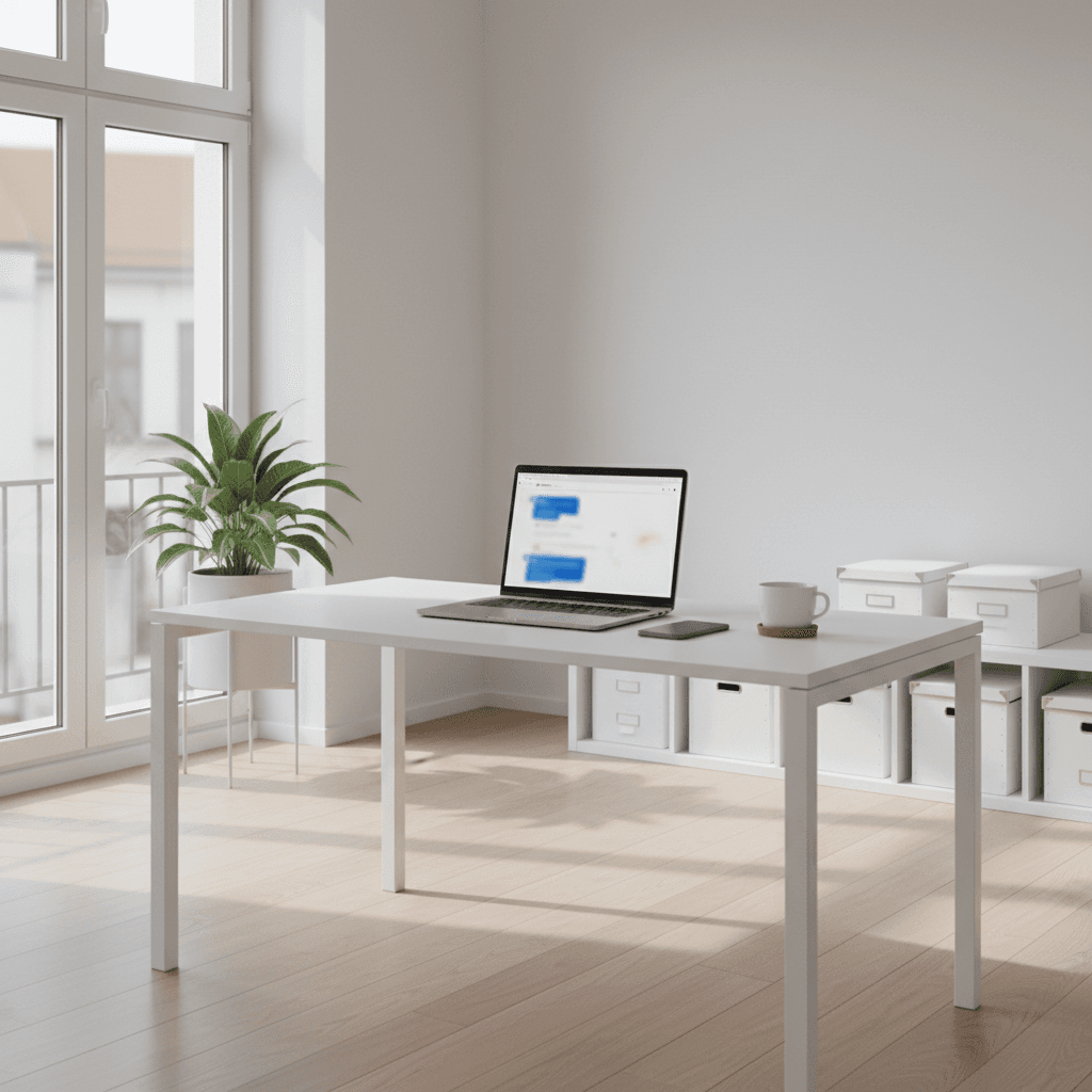 Moderner Arbeitsplatz mit KI-gestützter Automatisierungssoftware in Berlin
