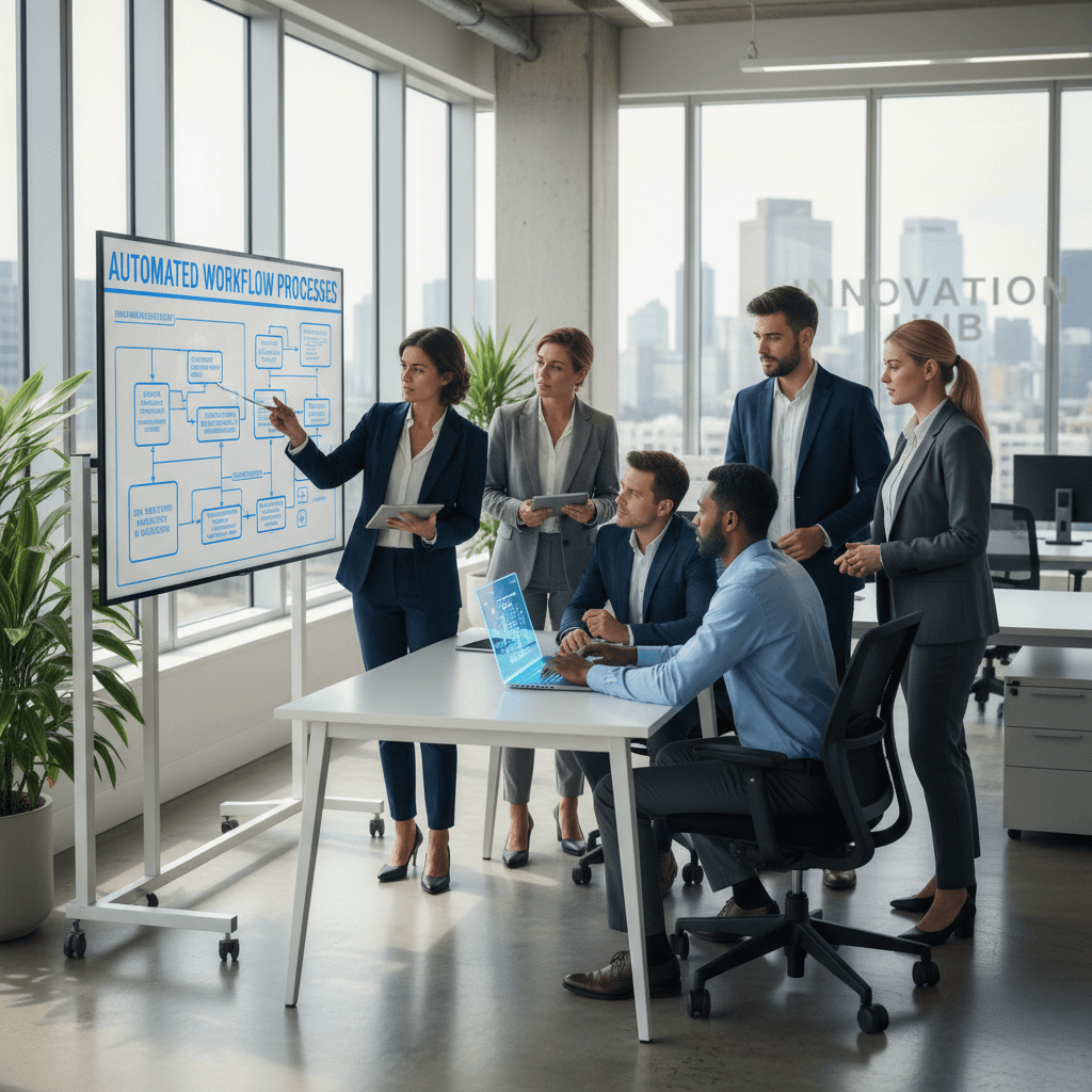 ReplyFlow AI Automatisierungsprozesse im Team-Meeting